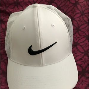 Black on White Fitted Cap